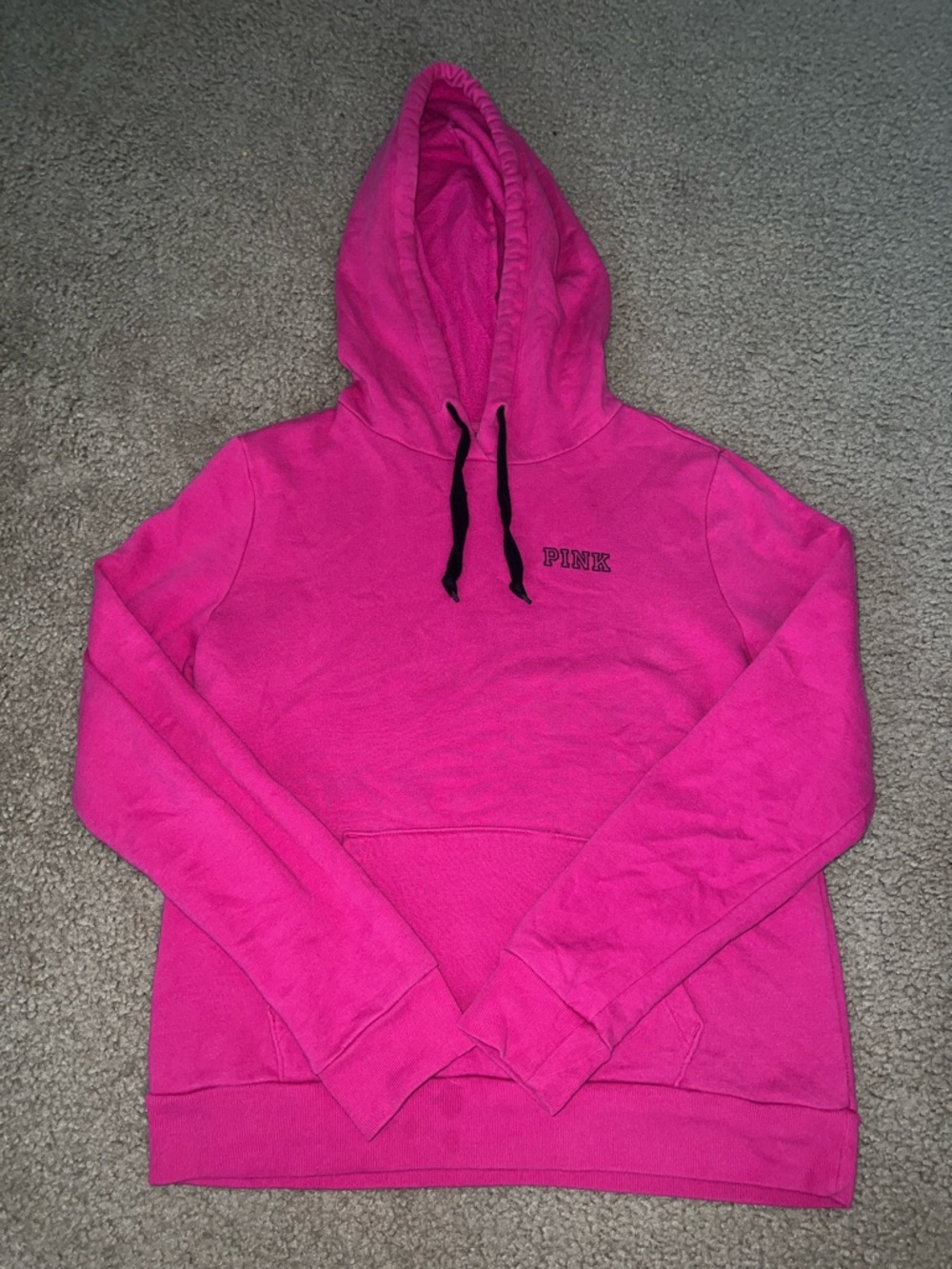 PINK Victoria's Secret Hot Pink Pullover Hoodie